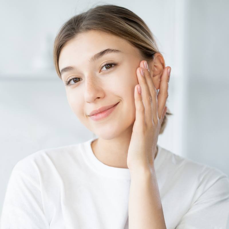 Middle aged woman looking refreshed after botox (anti-wrinkle) injectables in Colchester at Bespoke Medical Aesthetics