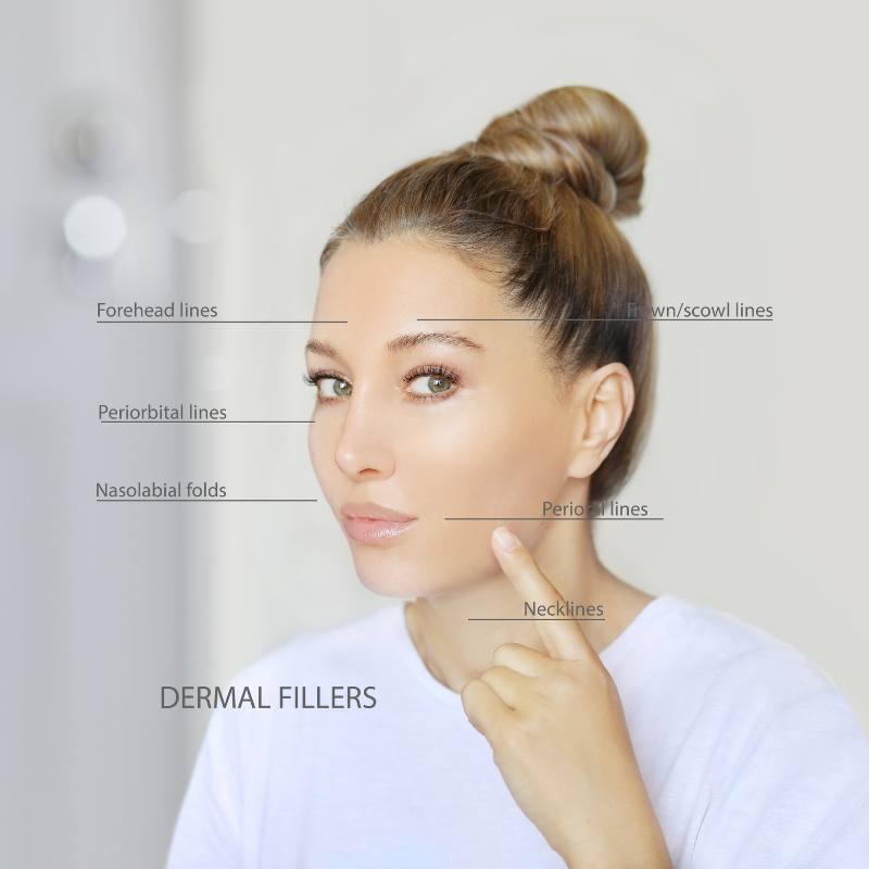 A woman being examined and consulted for dermal filler treatment at Bespoke Medical Aesthetics in Colchester.