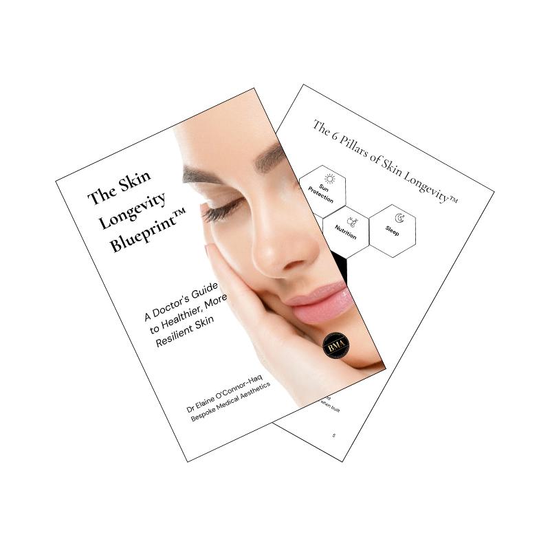 Whats inside the skin longevity blueprint by Dr Elaine, Bespoke Medical Aesthetics, Colchester